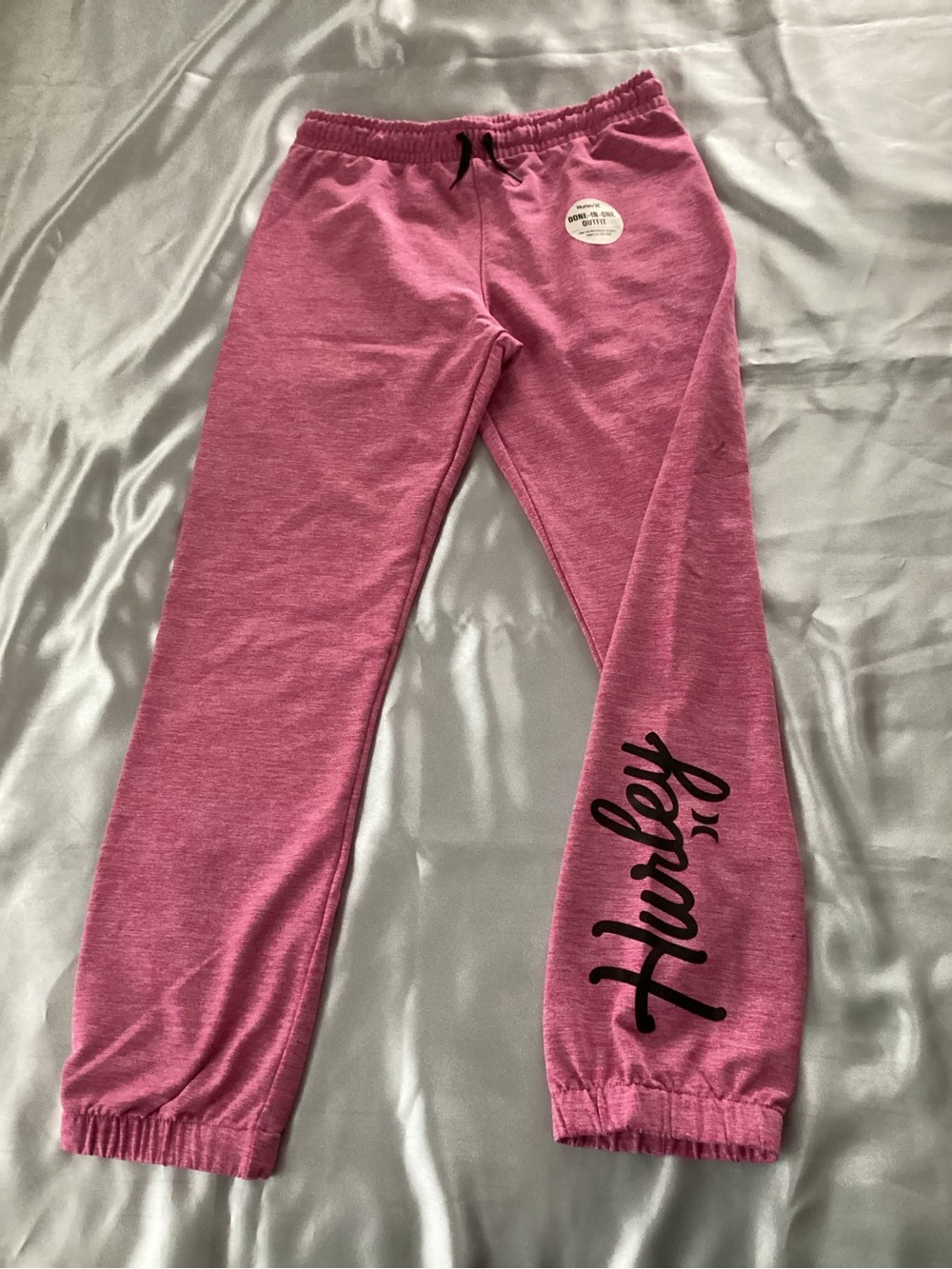 Hurley Youth Girls Variegated Pink Jogger Sweat Pants